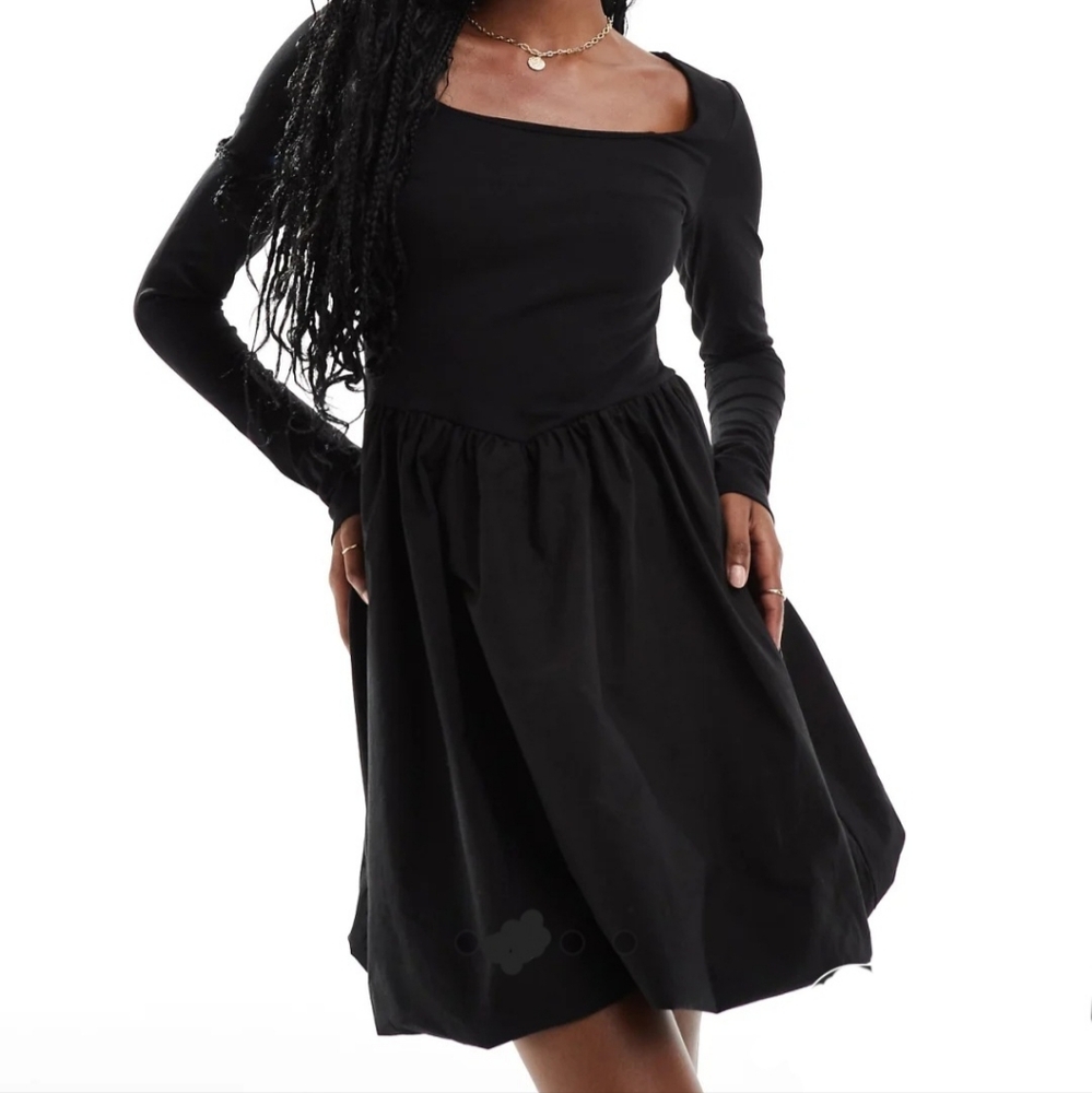 Asos Long Sleeve Bubble Dress